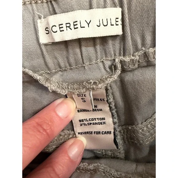 Sincerely Jules Womens Grey Wide Leg Drawstring Pants Raw Hem Size S J22937C93 - Picture 2 of 10